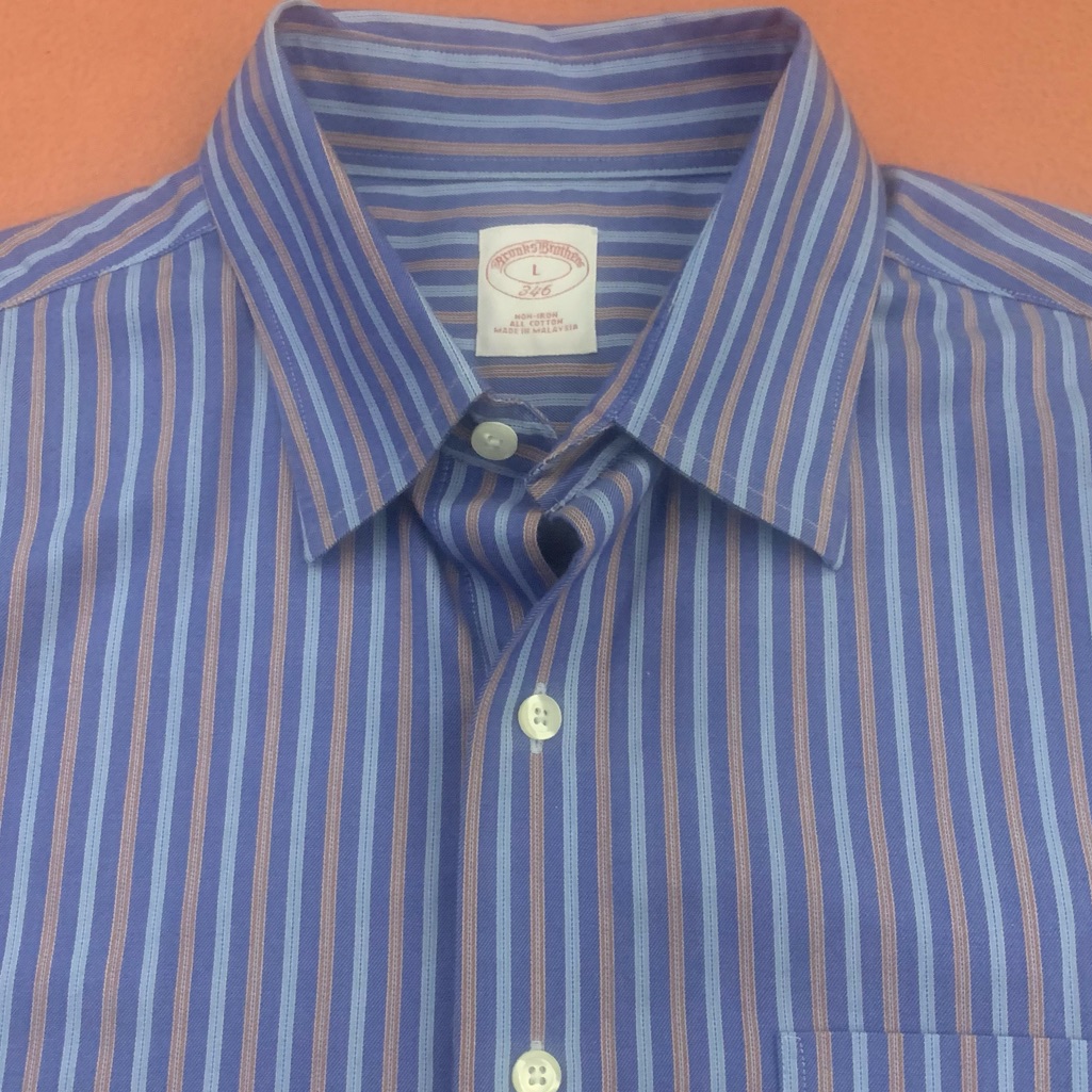 Brooks Brothers Ls 346!Non-Iron All Cotton Striped Shirt